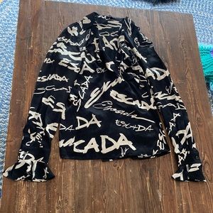 Escada silk top, size S